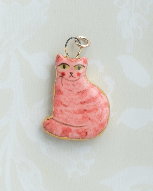 Pink Cat Charm
