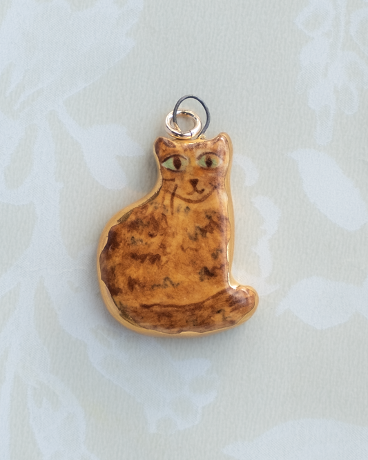 Brown Cat Charm