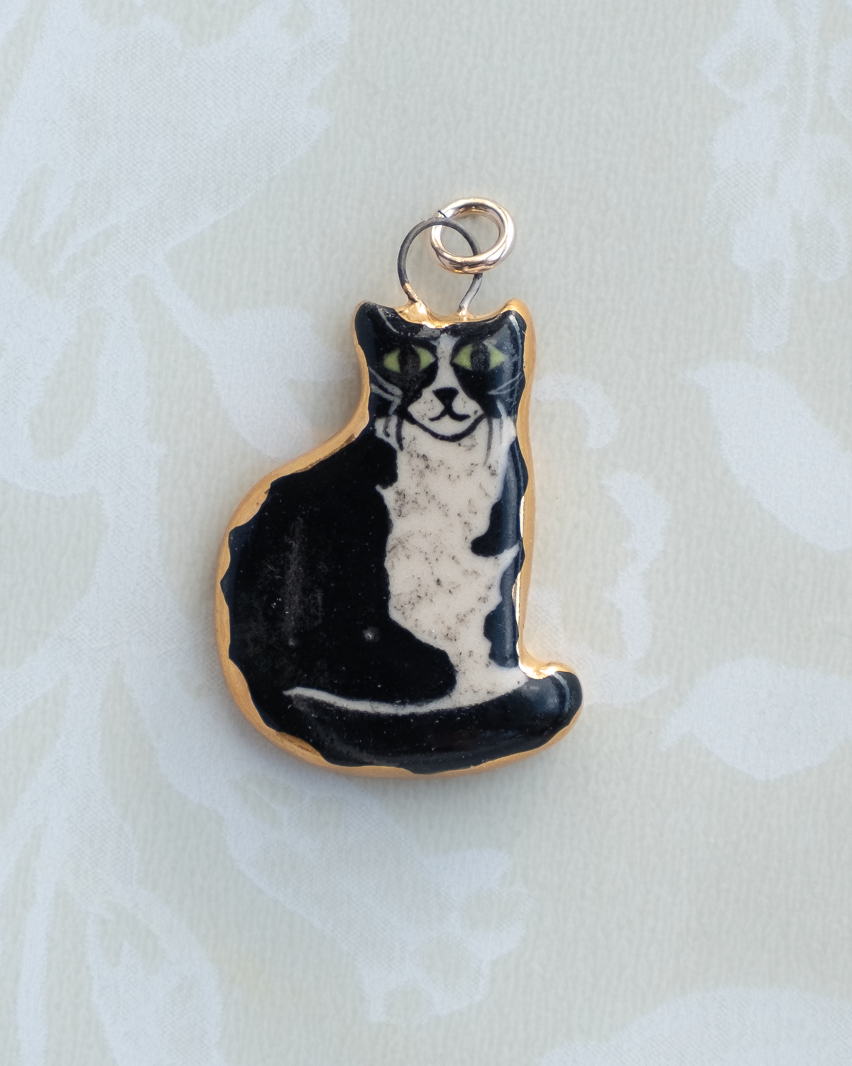 Black & White Cat Charm