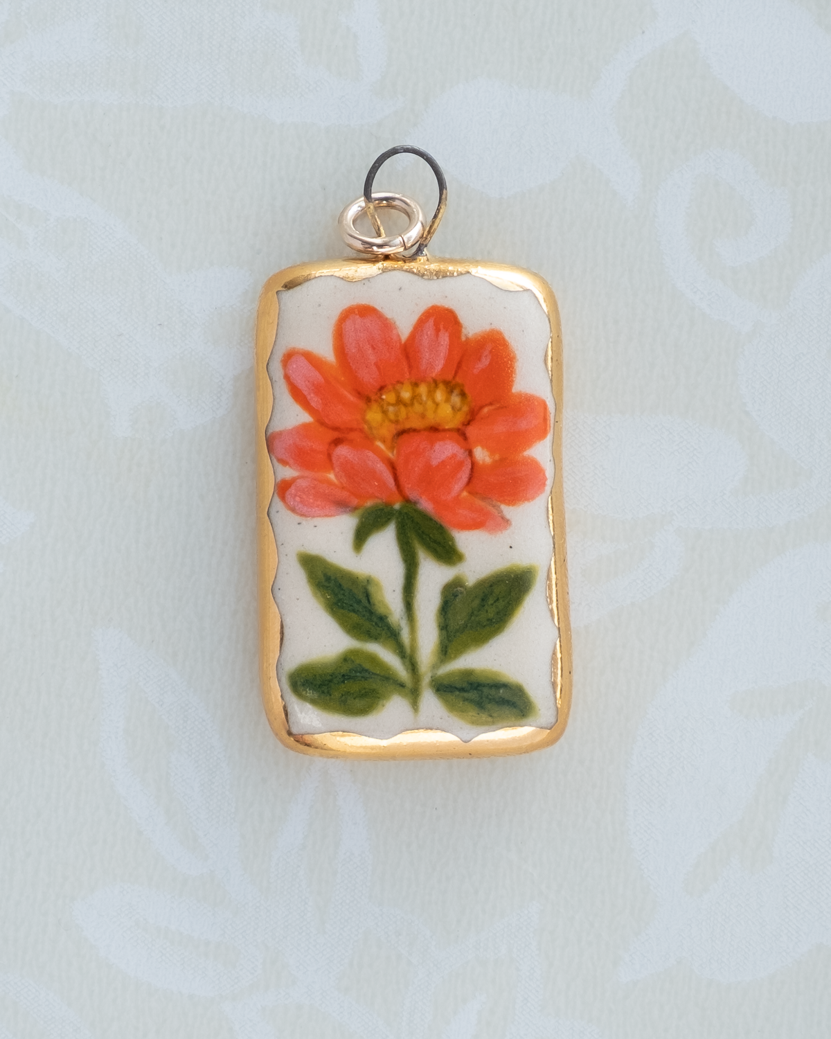 Orange Flower Charm