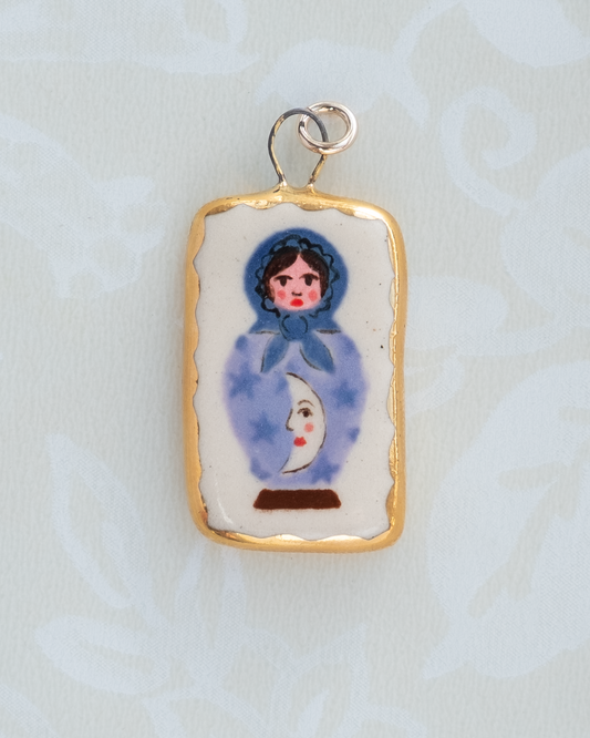 Moon Nesting Doll Charm