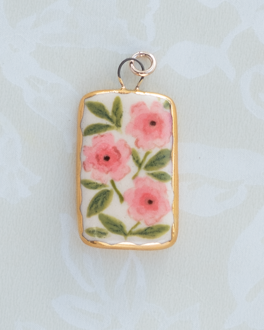 Pink Flower Charm