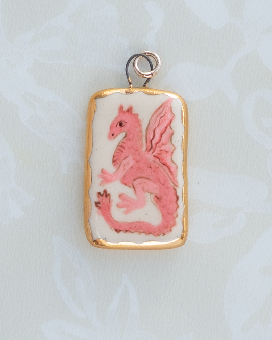Pink Dragon Charm