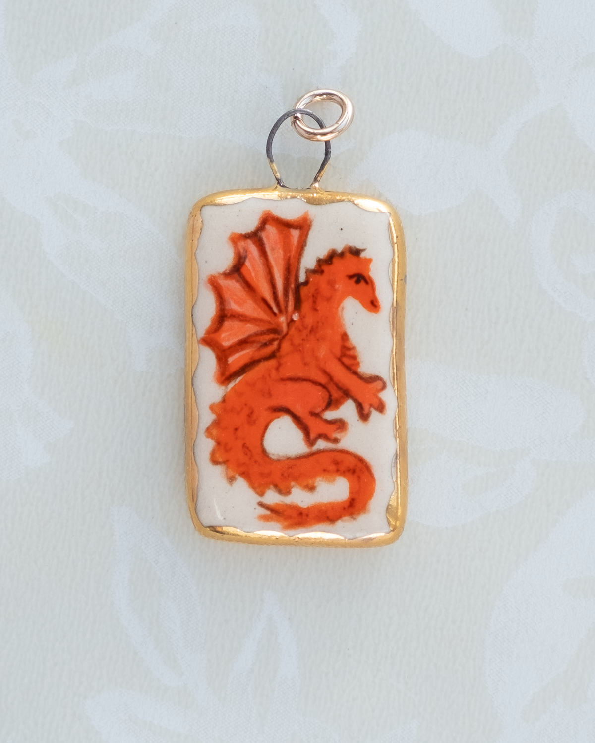 Orange Dragon Charm
