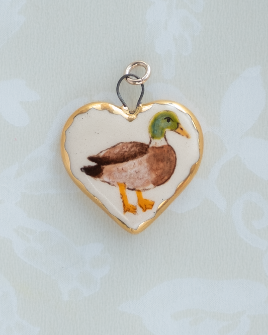 Duck Heart Charm