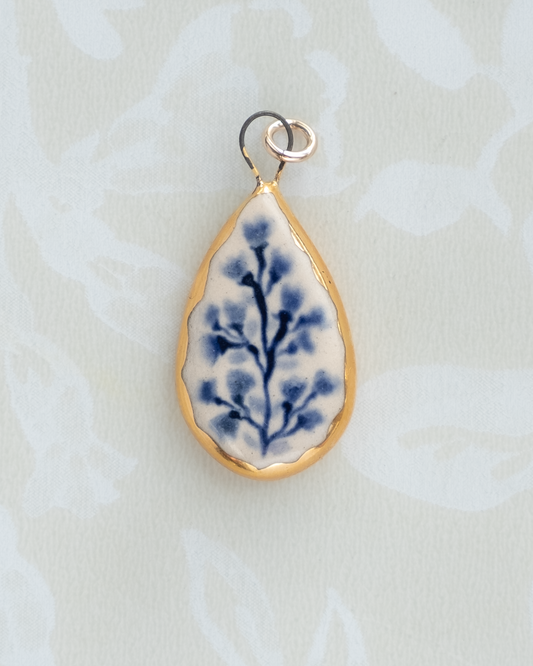 Delft Floral Charm