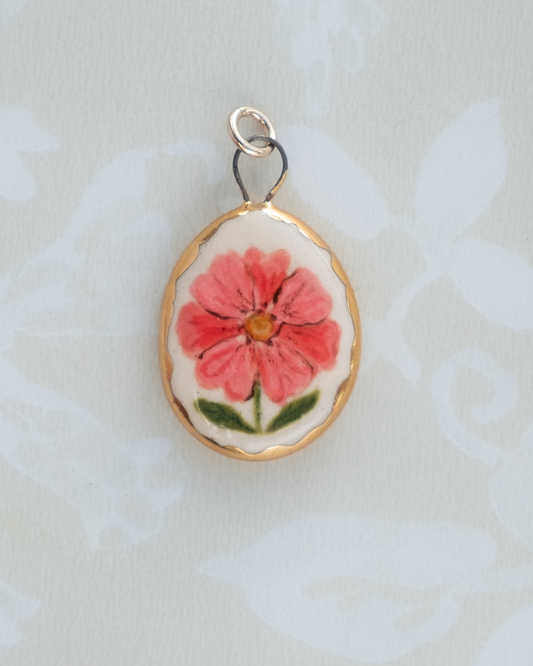 Pink Flower Charm