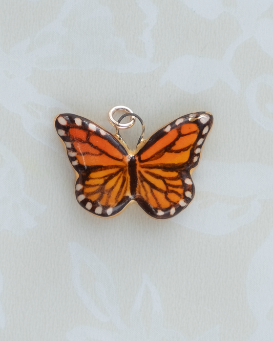 Orange Butterfly Charm