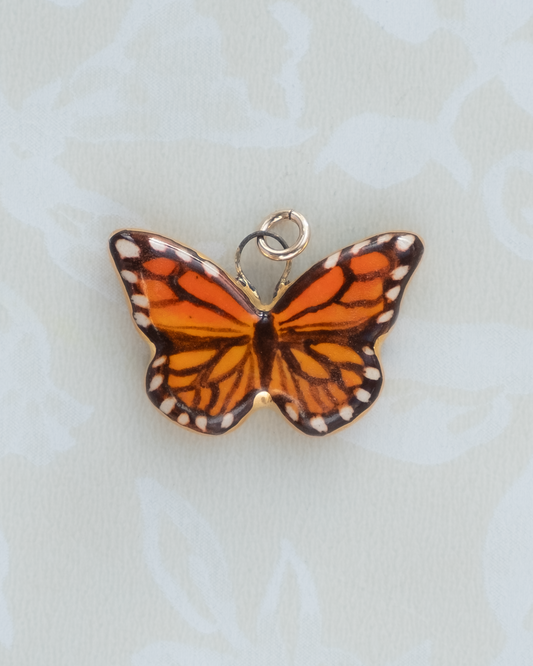 Orange Butterfly Charm