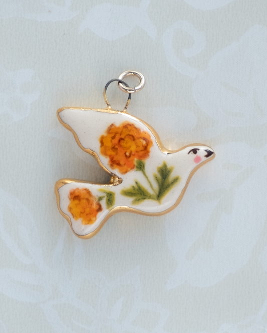 Marigold Bird Charm